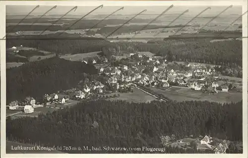 AK / Ansichtskarte Koenigsfeld Schwarzwald Flugaufnahme / Koenigsfeld im Schwarzwald /Schwarzwald-Baar-Kreis LKR