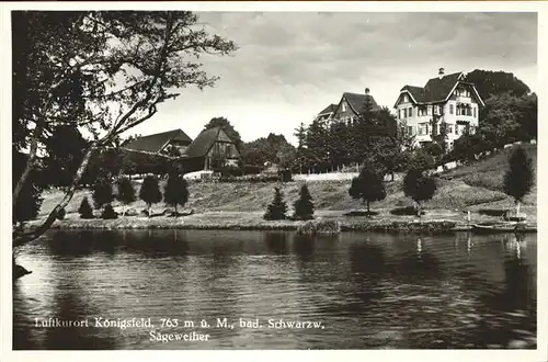 AK / Ansichtskarte Koenigsfeld Schwarzwald Saegeweiher / Koenigsfeld im Schwarzwald /Schwarzwald-Baar-Kreis LKR