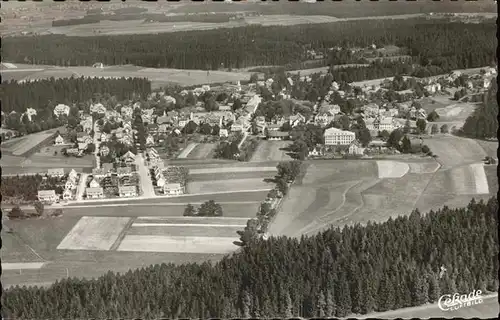 AK / Ansichtskarte Koenigsfeld Schwarzwald Jahreskurort Flugaufnahme / Koenigsfeld im Schwarzwald /Schwarzwald-Baar-Kreis LKR