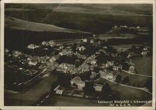 AK / Ansichtskarte Koenigsfeld Schwarzwald Flugaufnahme / Koenigsfeld im Schwarzwald /Schwarzwald-Baar-Kreis LKR