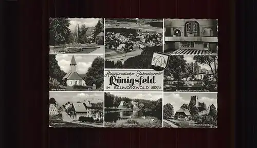 AK / Ansichtskarte Koenigsfeld Schwarzwald Teilansichten und Sehenswuerdigkeiten Kat. Koenigsfeld im Schwarzwald