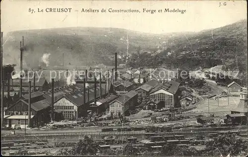 Le Creusot Saone et Loire Ateliers de Constructions Forge et Modelage Kat. Le Creusot