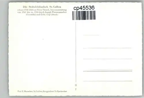 Bibliothek Library St Gallen Stiftsbibliothek * / Gebaeude /