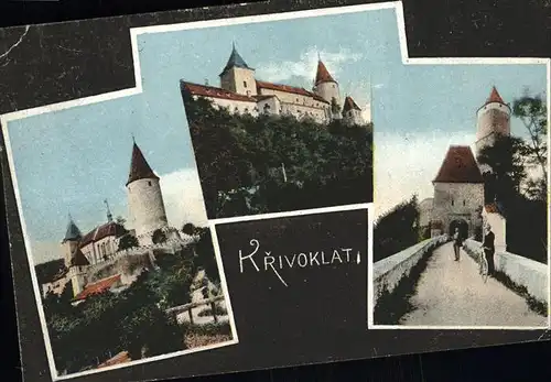 AK / Ansichtskarte Krivoklat Burg
Bruecke / Puerglitz /