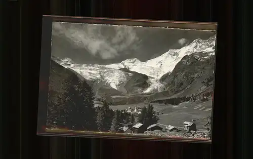 AK / Ansichtskarte Saas Fee Blick auf Allalinhorn Alphubel Taeschhorn Dom Kat. Saas Fee