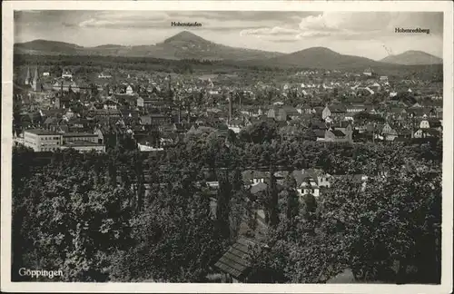 AK / Ansichtskarte Goeppingen Panorama mit Hohenstaufen und Hohenrechberg Kat. Goeppingen