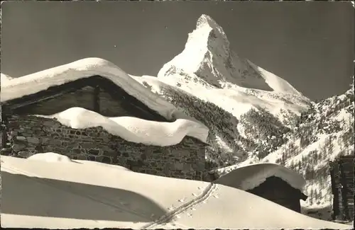 AK / Ansichtskarte Zermatt VS In Winkelmatten bei Zermatt Matterhorn Kat. Zermatt