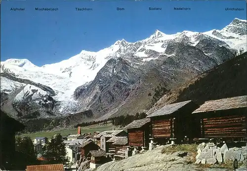 AK / Ansichtskarte Saas Fee Alpen Panorama Kat. Saas Fee