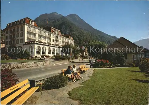 AK / Ansichtskarte Gersau Vierwaldstaettersee Hotel Mueller mit Rigi Hohfluh /  /