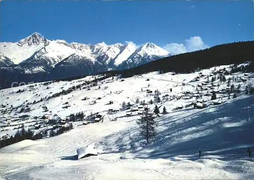 AK / Ansichtskarte Buerchen Skigebiet Voralpe Ronalp Bietschhorn / Buerchen /Bz. Raron