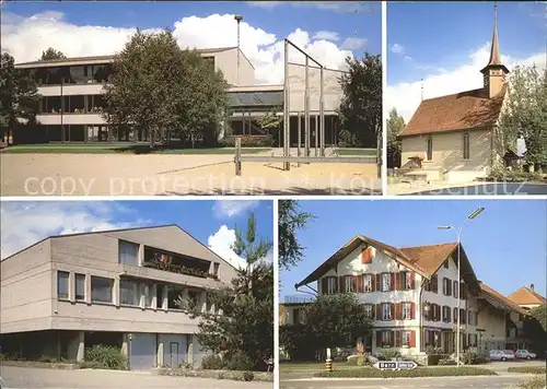 AK / Ansichtskarte Baetterkinden Schulhaus Zivilschutzzentrum Rest Krone / Baetterkinden /Bz. Fraubrunnen