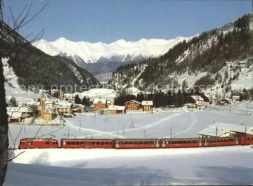 AK / Ansichtskarte Berguen Bravuogn GR Bernina Express Rhaetische Bahn / Berguen /Bz. Albula