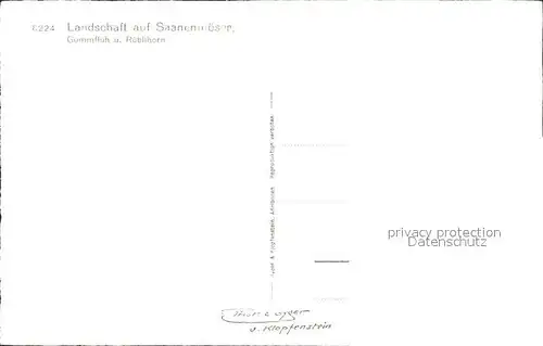 AK / Ansichtskarte Saanenmoeser Hornberg mit Gummifluh und R?blihorn / Saanenmoeser /Bz. Saanen