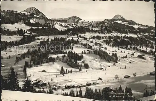 AK / Ansichtskarte Saanenmoeser Hornberg Panorama / Saanenmoeser /Bz. Saanen