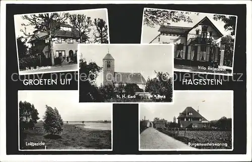 AK / Ansichtskarte Hagestein Kerk Villa Reijerstein Burgemeesterswoning Lek 