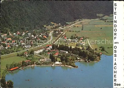 AK / Ansichtskarte Steindorf Ossiacher See Fliegeraufnahme / Steindorf am Ossiacher See /Oberkaernten