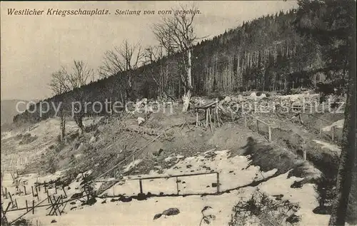 AK / Ansichtskarte Vogesen Vosges Region Westlicher Kriegsschauplatz  Kat. Gerardmer