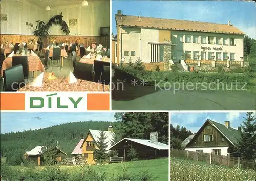 AK / Ansichtskarte Dily Hotel Zadek Gastraum Teilansicht