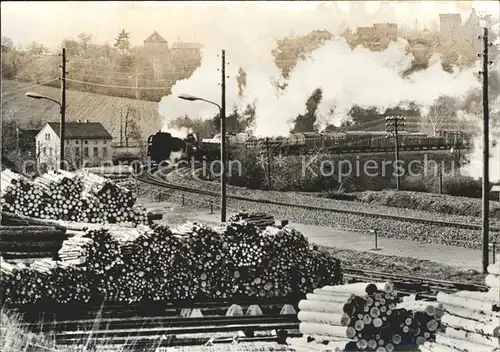 AK / Ansichtskarte Gera Dampflokomotive mit Nahgueterzug Kat. Gera
