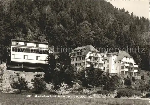 AK / Ansichtskarte Schruns Vorarlberg Krankenhaus Maria Rast Kat. Schruns