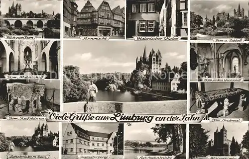 AK / Ansichtskarte Limburg Lahn Dom Kornmarkt Schloss Autobahnbruecke Jugendherberge Kat. Limburg a.d. Lahn