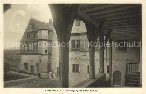 AK / Ansichtskarte Limburg Lahn Saeulengang im alten Schloss Kat. Limburg a.d. Lahn