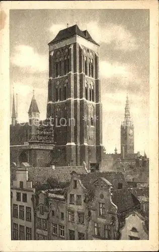 AK / Ansichtskarte Danzig Westpreussen St Marien Kirche Kupfertiefdruck Kat. Gdansk
