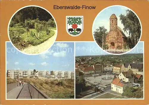 AK / Ansichtskarte Eberswalde Botanischer Garten Konzerthalle Kirchen / Eberswalde Waldstadt /Barnim LKR