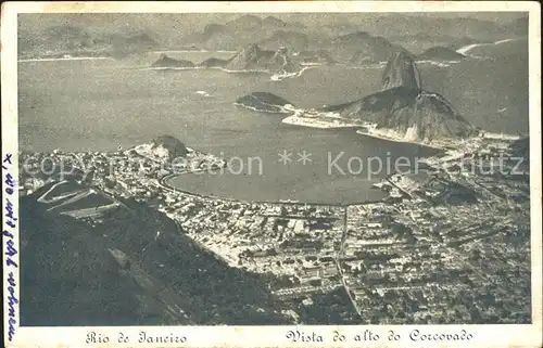 AK / Ansichtskarte Rio de Janeiro Blick vom Corcovado Kat. Rio de Janeiro