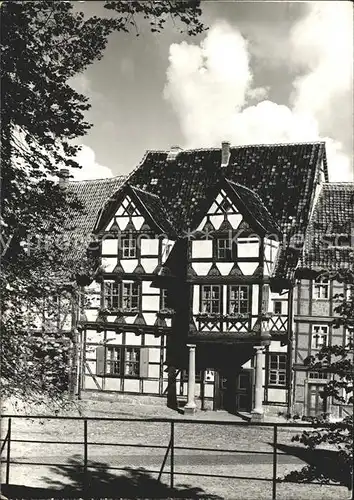 AK / Ansichtskarte Quedlinburg Fachwerkhaus Altstadt Kat. Quedlinburg