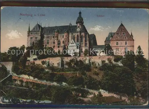 AK / Ansichtskarte Marburg Lahn Schloss Bahnpost Kat. Marburg