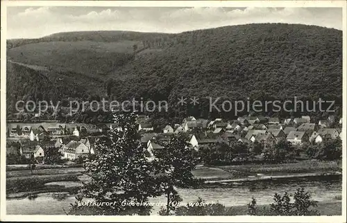 AK / Ansichtskarte Gieselwerder Partie an der Weser Teilansicht Luftkurort Kat. Oberweser