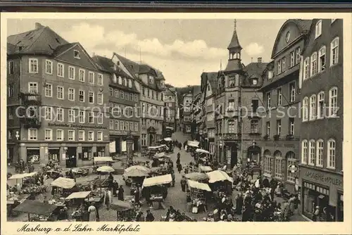 AK / Ansichtskarte Marburg Lahn Marktplatz Kat. Marburg