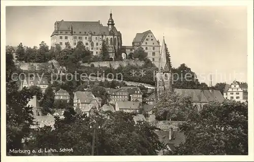 AK / Ansichtskarte Marburg Lahn Blick zum Schloss Kat. Marburg