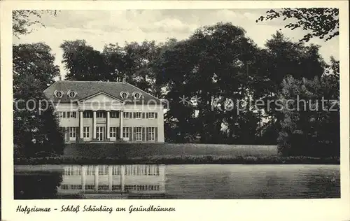 AK / Ansichtskarte Hofgeismar Schloss Schoenburg am Gesundbrunnen Kat. Hofgeismar