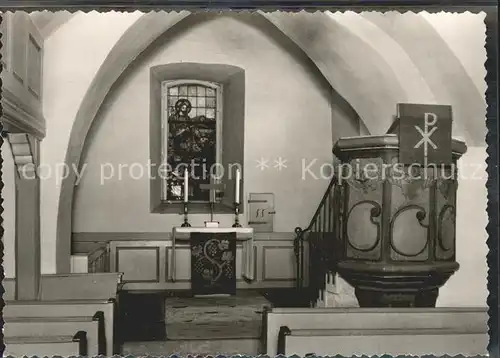 AK / Ansichtskarte Viesebeck Inneres der evangelischen Kirche Kat. Wolfhagen