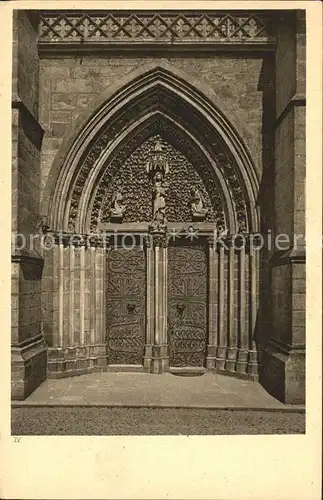 AK / Ansichtskarte Marburg Lahn Portal der St Elisabethkirche Kat. Marburg