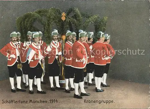 AK / Ansichtskarte Muenchen Schaefflertanz Kronengruppe  Kat. Muenchen