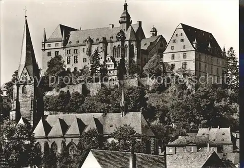 AK / Ansichtskarte Marburg Lahn Schloss Suedseite Kirche Kat. Marburg