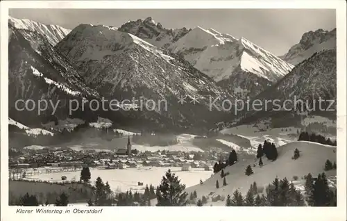AK / Ansichtskarte Oberstdorf Winterpanorama Alpen Kat. Oberstdorf