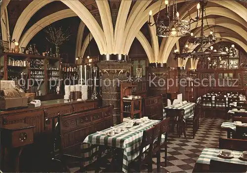 AK / Ansichtskarte Gent Gand Flandre Restaurant Tea Room Cafe Raadskelder anno 1425 Kat. 