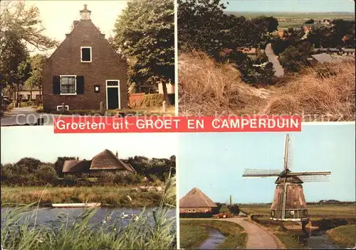 AK / Ansichtskarte Camperduin Teilansichten Panorama Windmuehle Kat. Niederlande