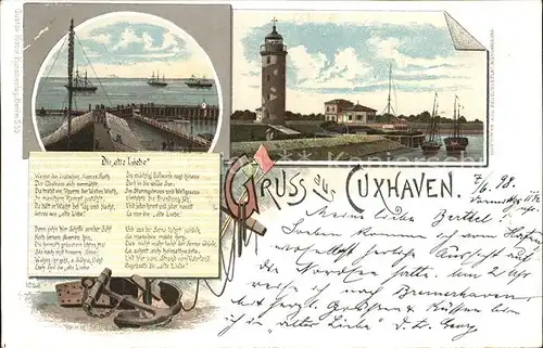 AK / Ansichtskarte Cuxhaven Nordseebad Alte Liebe Leuchtturm Kat. Cuxhaven