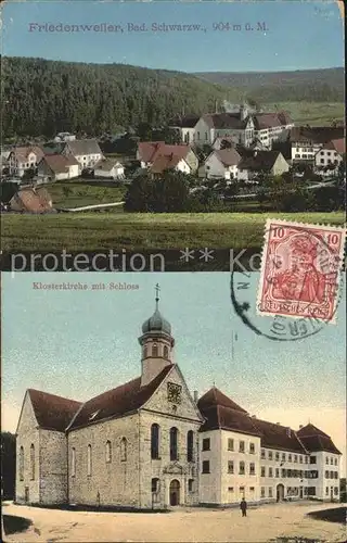 AK / Ansichtskarte Friedenweiler Klosterkirche mit Schloss Kat. Friedenweiler