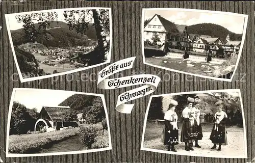 AK / Ansichtskarte Schenkenzell Wassermuehle und Frauen in Tracht Kat. Schenkenzell Schwarzwald