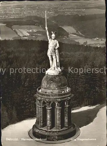 AK / Ansichtskarte Detmold Fliegeraufnahme Hermannsdenkmal Kat. Detmold