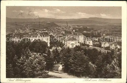 AK / Ansichtskarte Bad Wildungen Panorama Blick vom Waldhaus Kat. Bad Wildungen