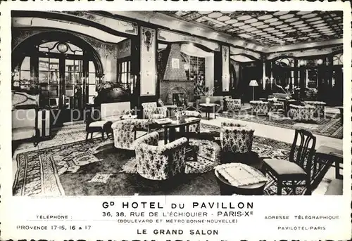AK / Ansichtskarte Paris Hotel du Pavillon Grand Salon Kat. Paris