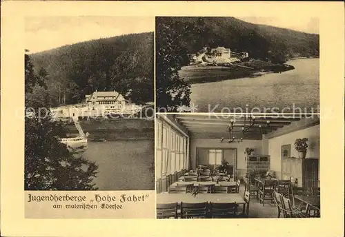 AK / Ansichtskarte Voehl Jugendherberge Hohe Fahrt am Edersee Kat. Voehl