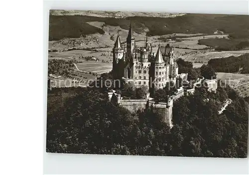 AK / Ansichtskarte Hohenzollern Burgwirtschaft Fliegeraufnahme Kat. Hechingen